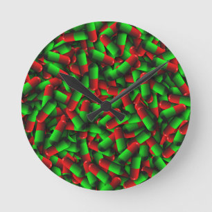 red green pills drugs round clock