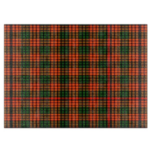 Red Green Plaid Cutting Board    