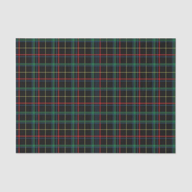 Red & Green Plaid Tissue Paper (Front)