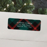 Red Green Plaid Tradition<br><div class="desc">Introducing the Plaid Tradition Joy round sticker featuring a classic red and green plaid design,  which instantly evokes the cozy and traditional atmosphere of the holiday season. The stickers add a delightful touch to your Christmas card envelopes.</div>