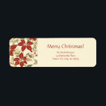 Red Green Poinsettias Christmas<br><div class="desc">Poinsettias are a gorgeous flower that we associate with Christmas. Red may be its most recognized and beloved color. In this vintage pattern, the green leaves with the flowers make a very pretty accentuation of the flowers themselves. Gold accents also add very nicely to the beauty of the floral pattern....</div>