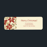 Red Green Poinsettias Christmas<br><div class="desc">Poinsettias are a gorgeous flower that we associate with Christmas. Red may be its most recognized and beloved color. In this vintage pattern, the green leaves with the flowers make a very pretty accentuation of the flowers themselves. Gold accents also add very nicely to the beauty of the floral pattern....</div>