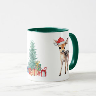 Red Green reindeer Santa Merry Christmas Party Mug