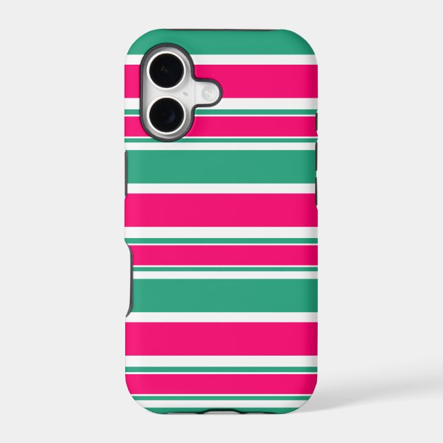 Red -green striped horizontal pattern (Back)