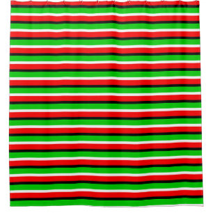 Red Green Stripes Pattern Design