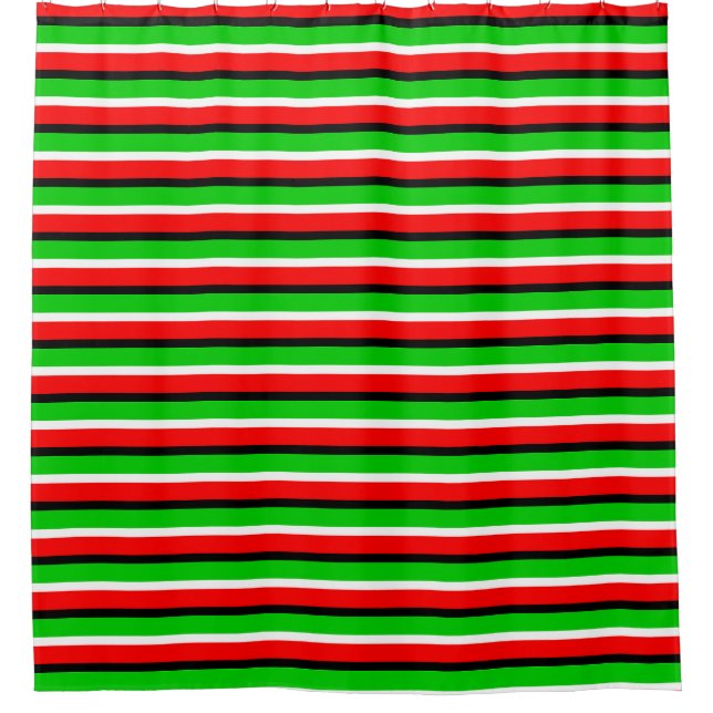 Red Green Stripes Pattern Design (Front)