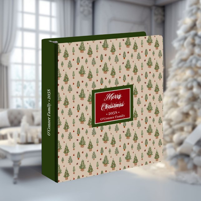 Red Green Watercolor Binder Minimalist Monogram (Red Green Watercolor Binder Minimalist Monogram Album)