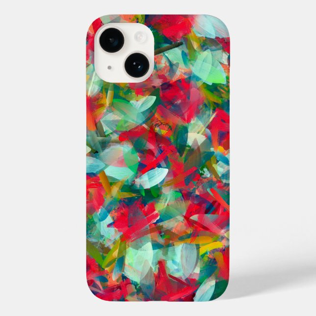Red Green White Blue Yellow Abstraction Case-Mate iPhone Case (Back)