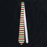 Red green white stripes Tie<br><div class="desc">Red,  white and green stripes tie</div>