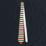 Red green white stripes Tie<br><div class="desc">Red,  white and green stripes tie</div>