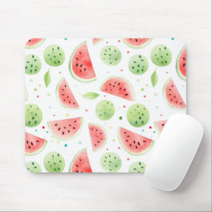 Red Green White Watermelons Mouse Pad