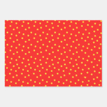 Red Green White Yellow Polka Dot