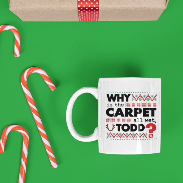 Red Green Why Todd? Ugly Christmas Two-Tone Coffee Mug (Creator Uploaded)