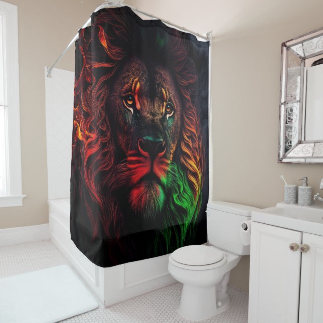 Red Green Yellow Lion 01 (In Situ)