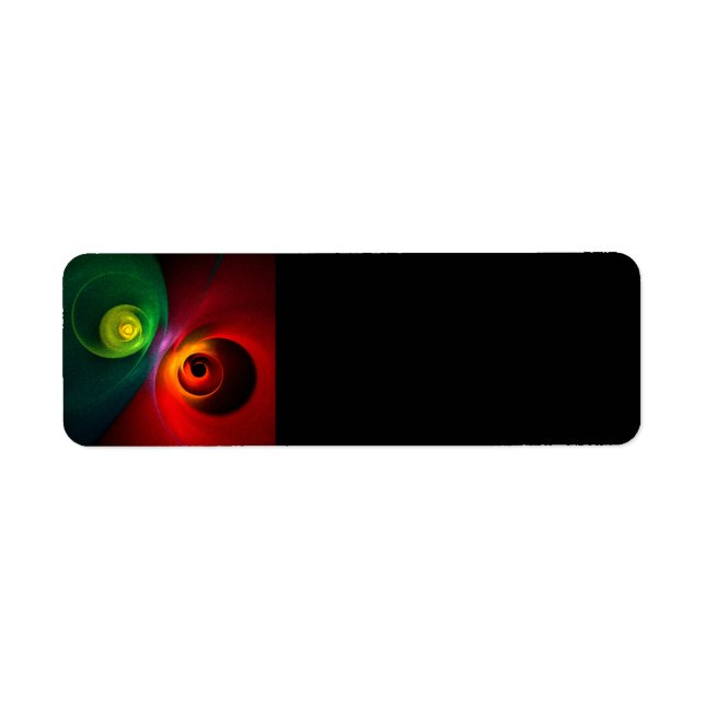 Red Green Yin Yang Modern Abstract Art Pattern #20 (Front)