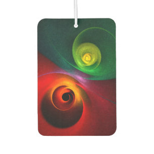 Red Green Yin Yang Modern Abstract Art Pattern #20 Air Freshener