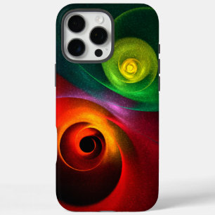 Red Green Yin Yang Modern Abstract Art Pattern #20 iPhone 16 Pro Max Case