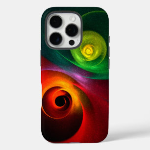 Red Green Yin Yang Modern Abstract Art Pattern #20 iPhone 16 Pro Case