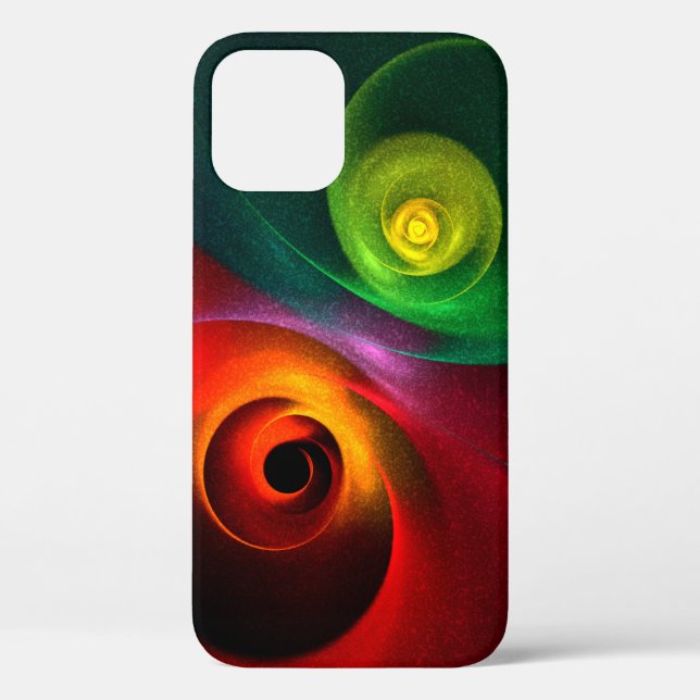 Red Green Yin Yang Modern Abstract Art Pattern #20 Case-Mate iPhone Case (Back)