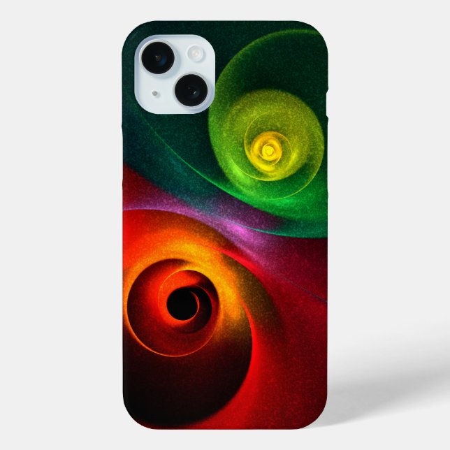 Red Green Yin Yang Modern Abstract Art Pattern #20 Case-Mate iPhone Case (Back)