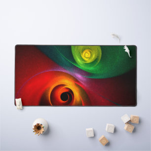 Red Green Yin Yang Moderne Motif d'art Abstrait #2