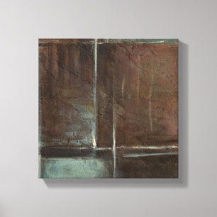 Red & Grey Brick Wall Canvas Print