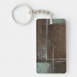 Red & Grey Brick Wall Keychain