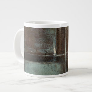 Red & Grey Brick Wall Large Coffee Mug