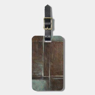 Red & Grey Brick Wall Luggage Tag