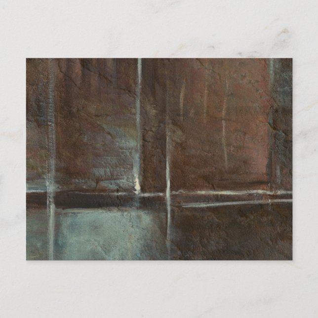 Red & Grey Brick Wall Postcard (Front)