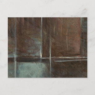 Red & Grey Brick Wall Postcard