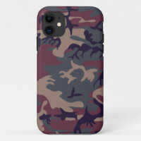 Red grey brown camouflage design
