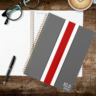 Red & Grey Football Team Colours Planner