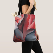 Red grey maple leaf abstract Georgia O'Keeffe