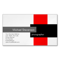 Red Grey White Black Minimalist Modern Plain