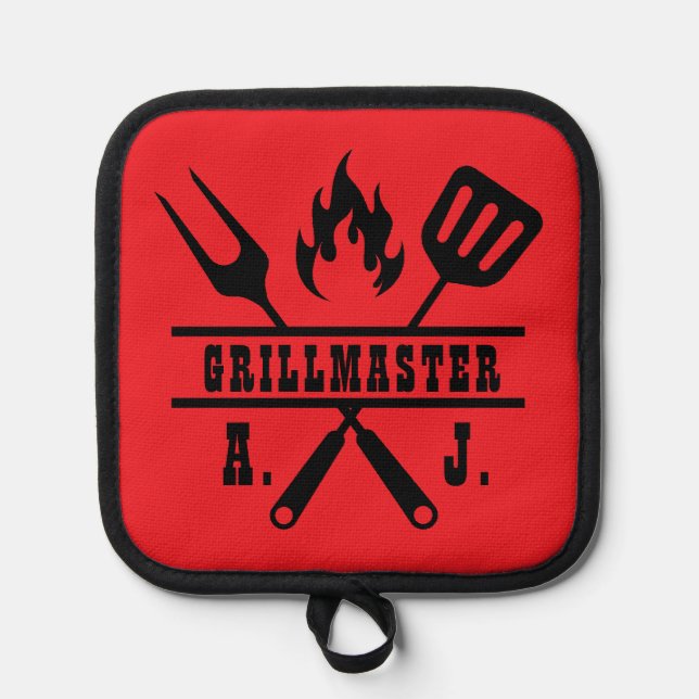 Red Grillmaster Utensil  Pot Holder (Front)