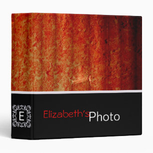 Red Grunge Album Photo Binder