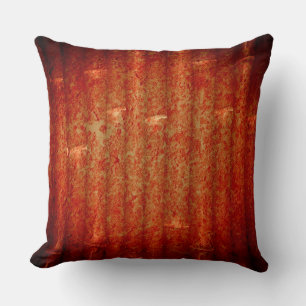 Red Grunge Background Throw Pillow