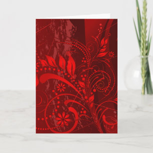 red grunge card