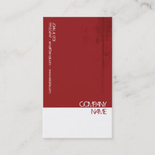 Red Grunge Look Business Card