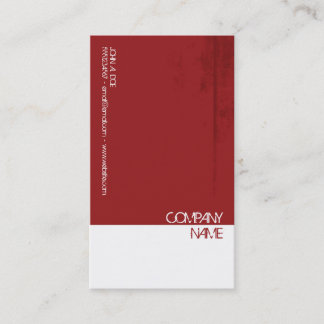Red Grunge Look Business Card