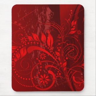red grunge mouse pad