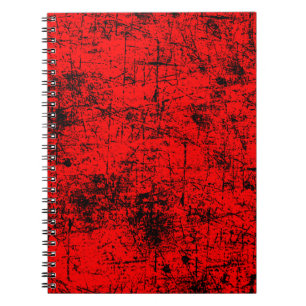 Red Grunge Notebook