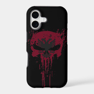 Red Grunge skull  Case-Mate iPhone Case