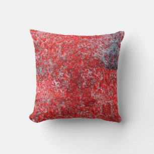 Red grunge textureabstract,ancient,art,background, throw pillow