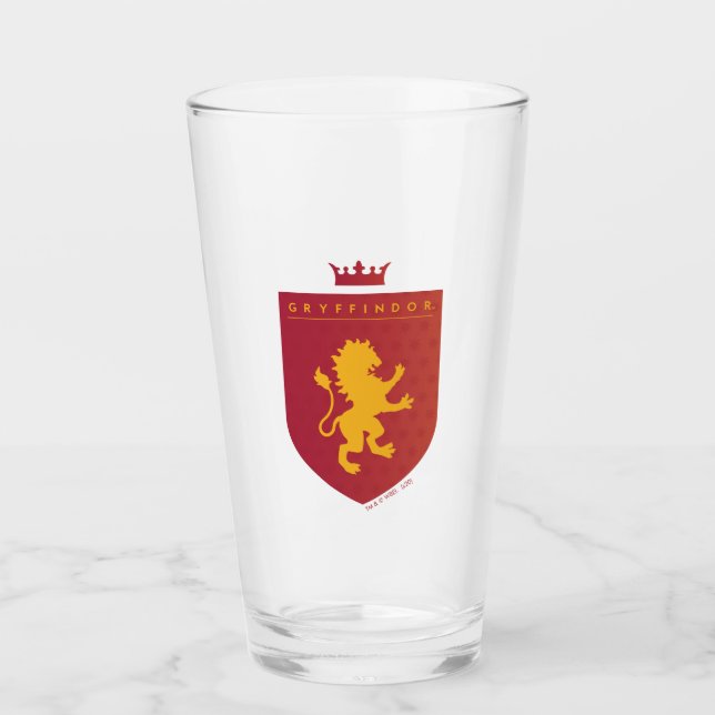 Red GRYFFINDOR™ Crowned Crest Glass (Front)