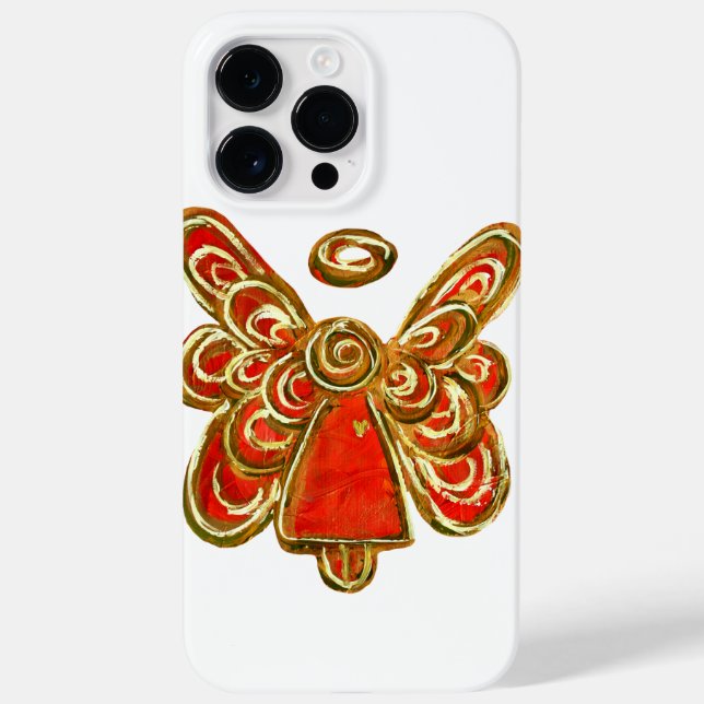 Red Guardian Angel Art Custom iPhone Case (Back)