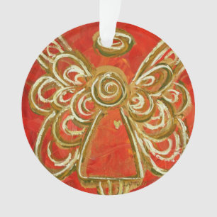 Red Guardian Angel Cadeau Ornement de vacances