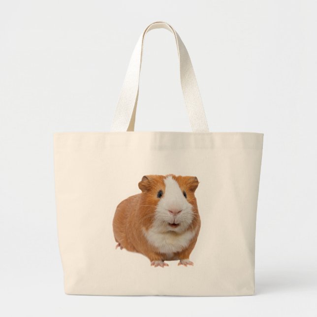 red guinea pig large tote bag (Front)