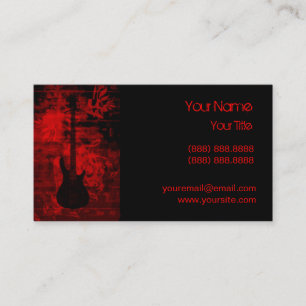 Red Guitar Business Card